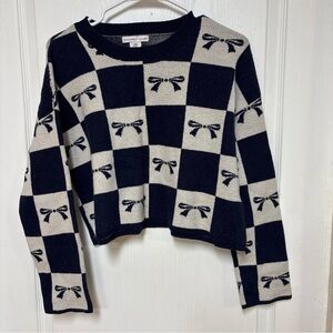 Sincerely Jules Blue and White Knit Top